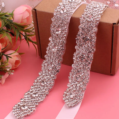 Cinto de Noiva com Cristais e Strass