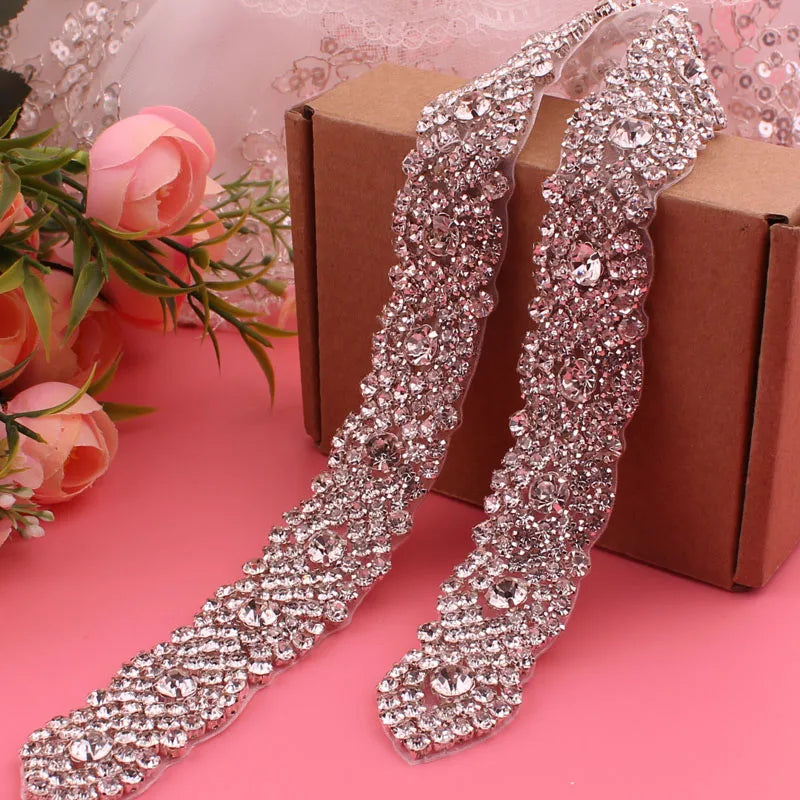 Cinto de Noiva com Cristais e Strass