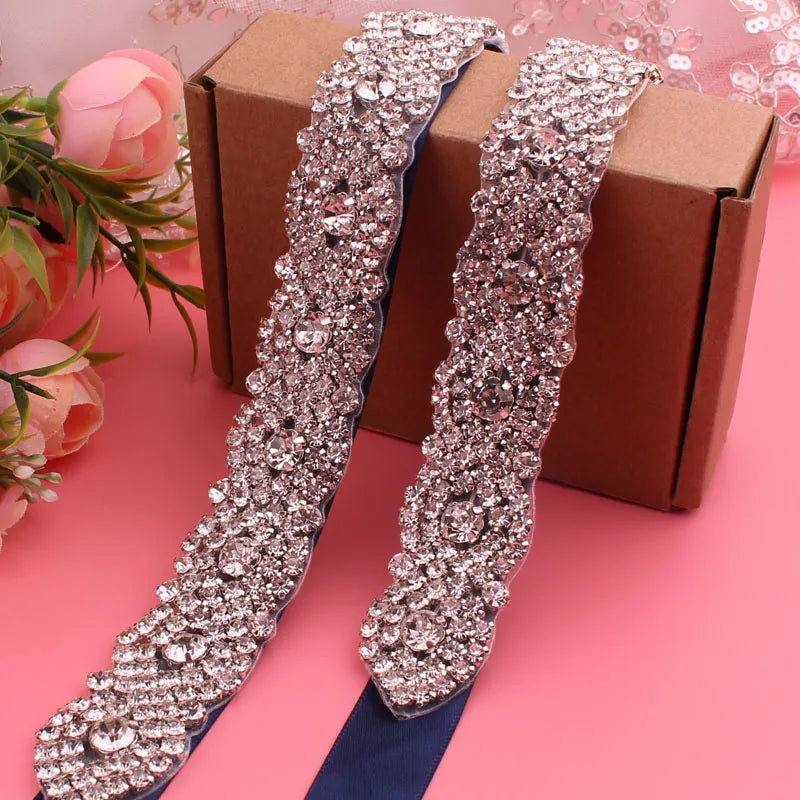 Cinto de Noiva com Cristais e Strass