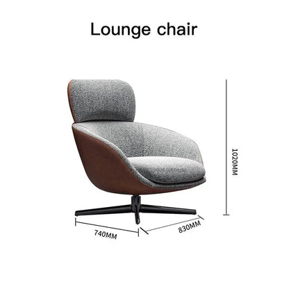 Italian Style Simple Luxury Single Lounge Chair For Living Room Modern Sofas Chaise Longue Design Creative Custom Back Chairs
